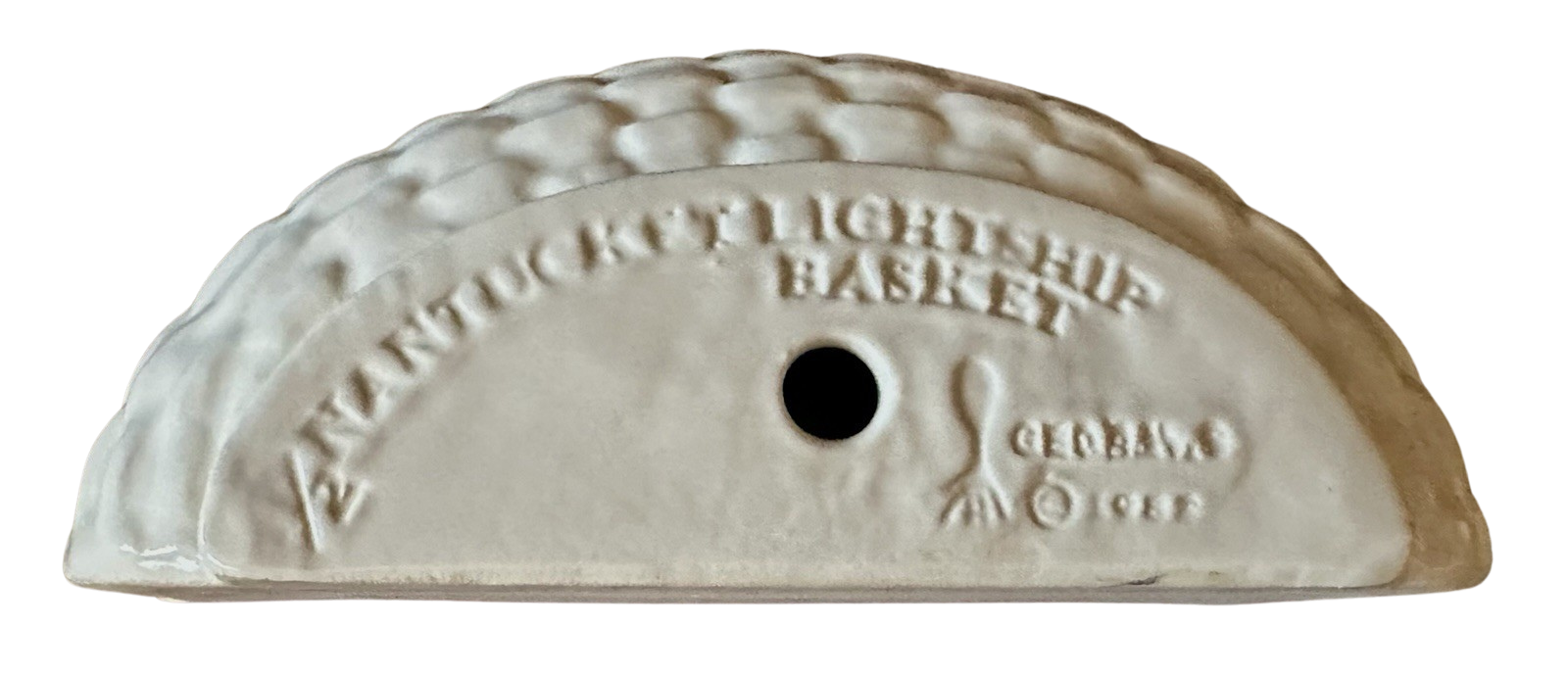 George Davis Pottery - vintage Nantucket Basket Wall Planter