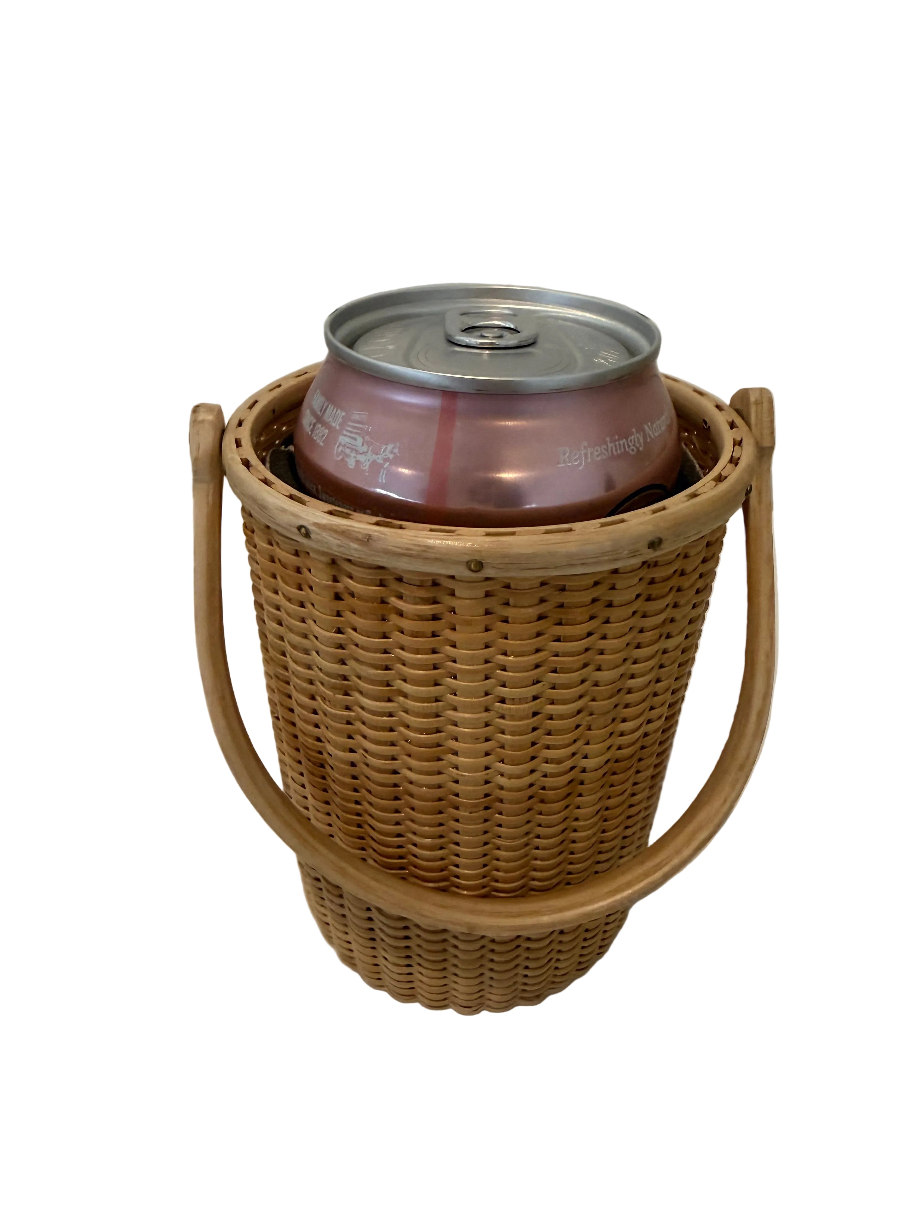 Nantucket Basket with swing handle & lid