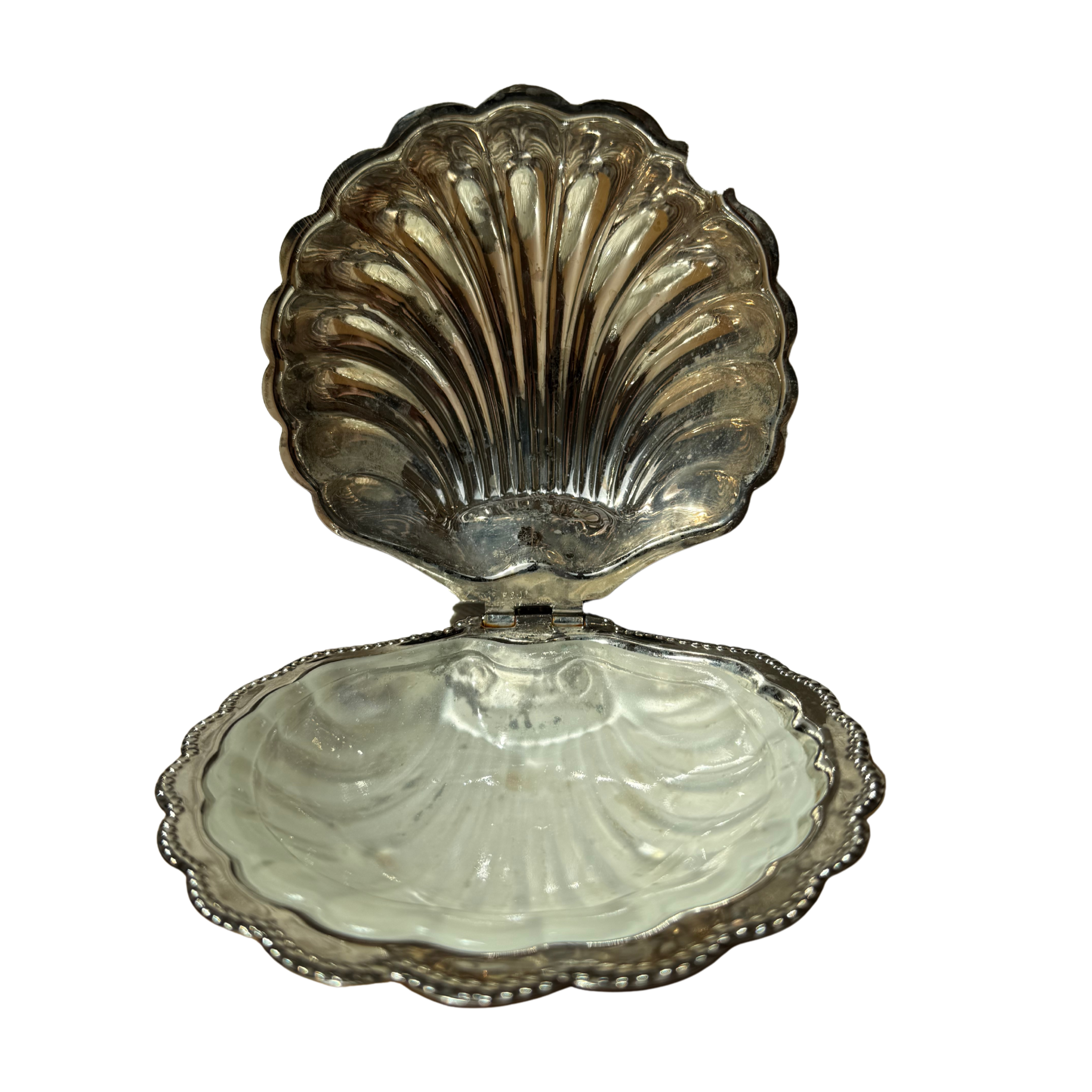 Vintage Shell Silver Plated Dish