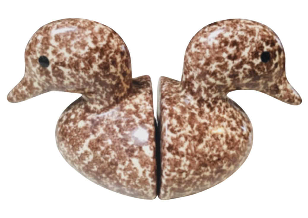 Vintage Splatterware Bookend