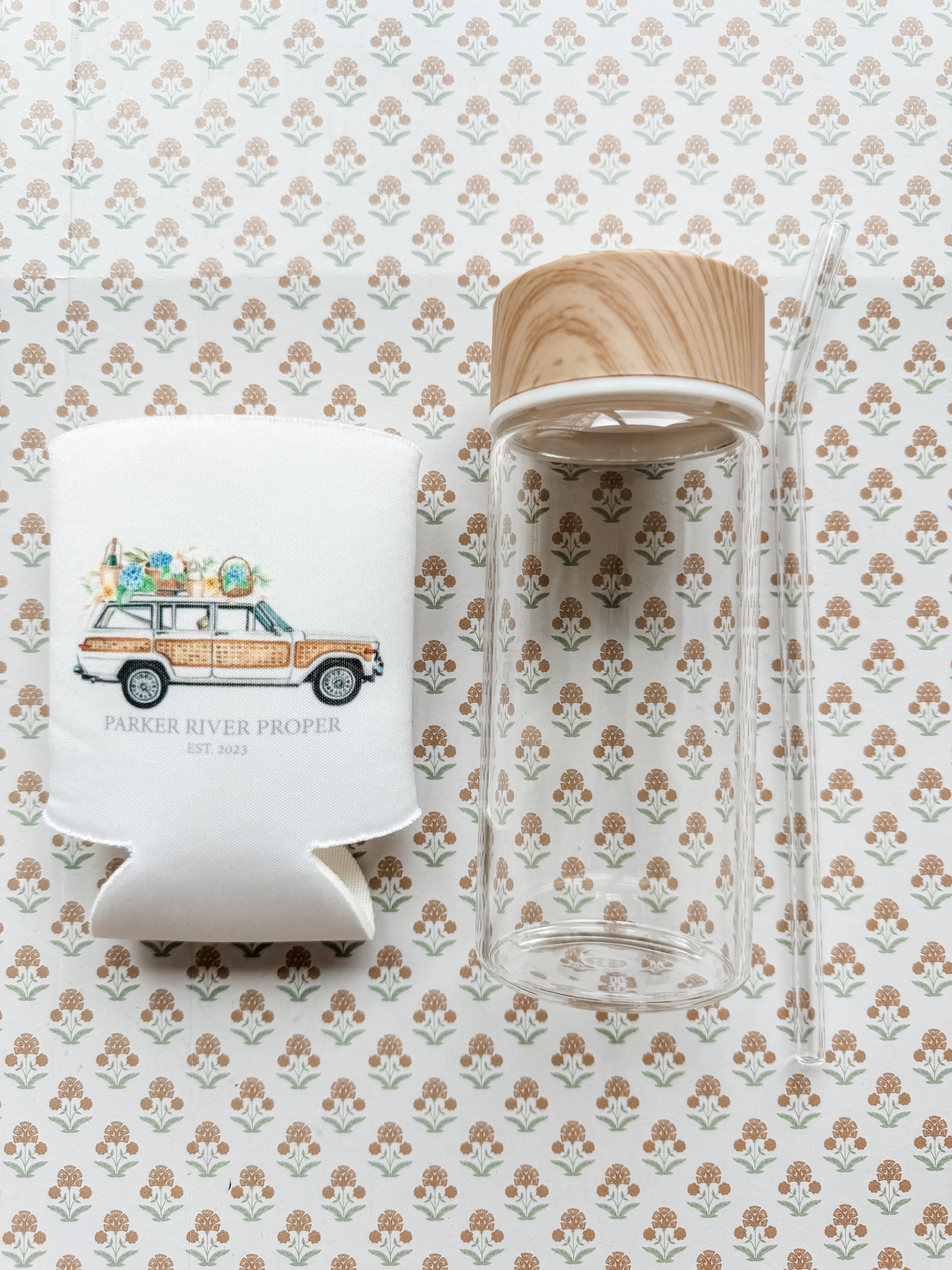Glass Tumbler & Neoprene Koozie