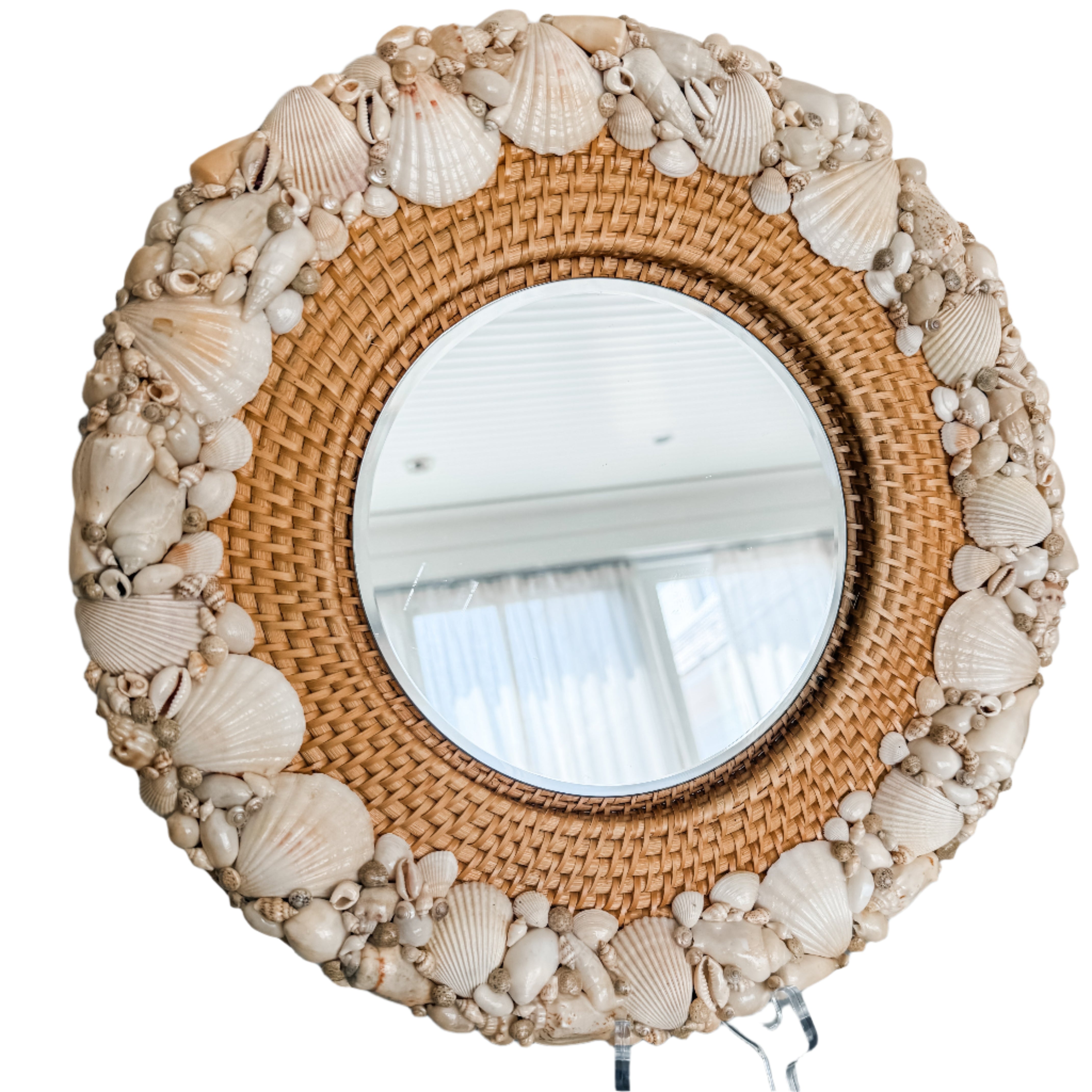 Woven Shell Mirror