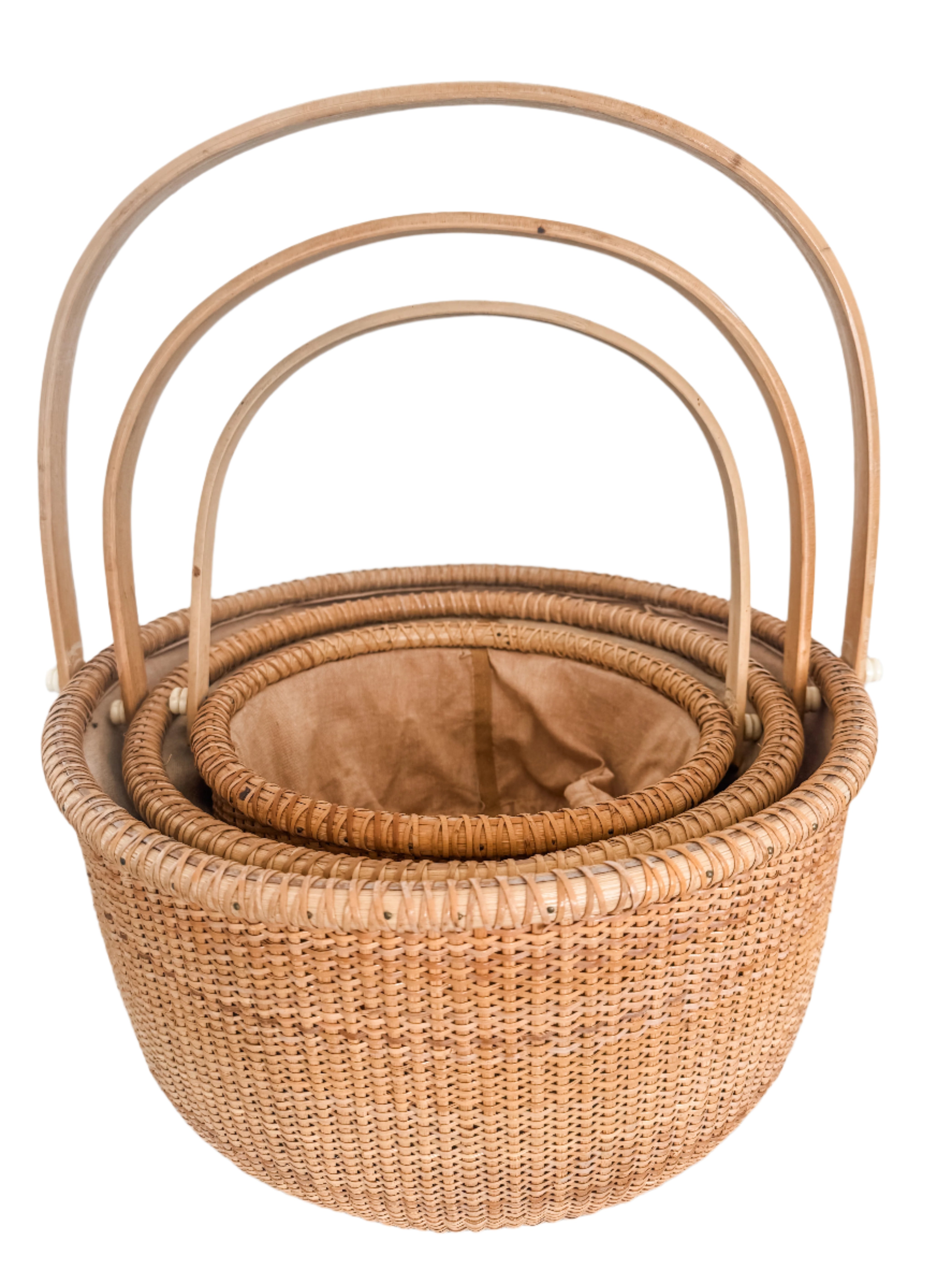3 Nesting Nantucket Baskets