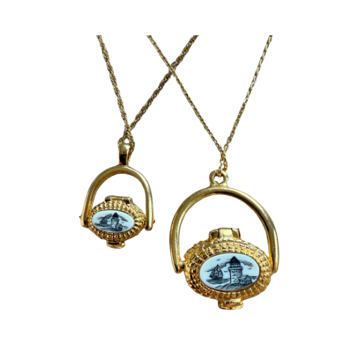 Vintage Nantucket Basket Pendant