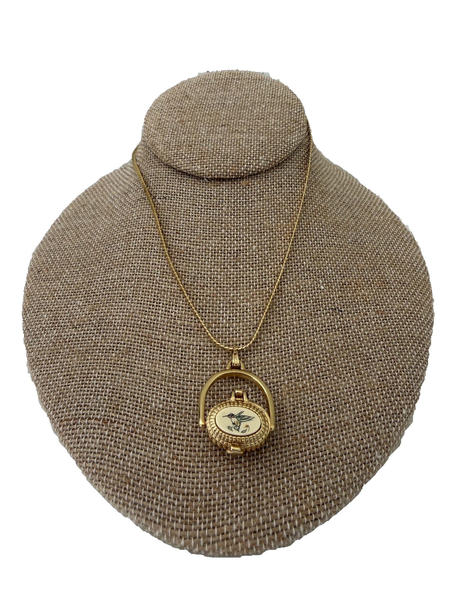 Vintage Nantucket Basket Pendant Necklace