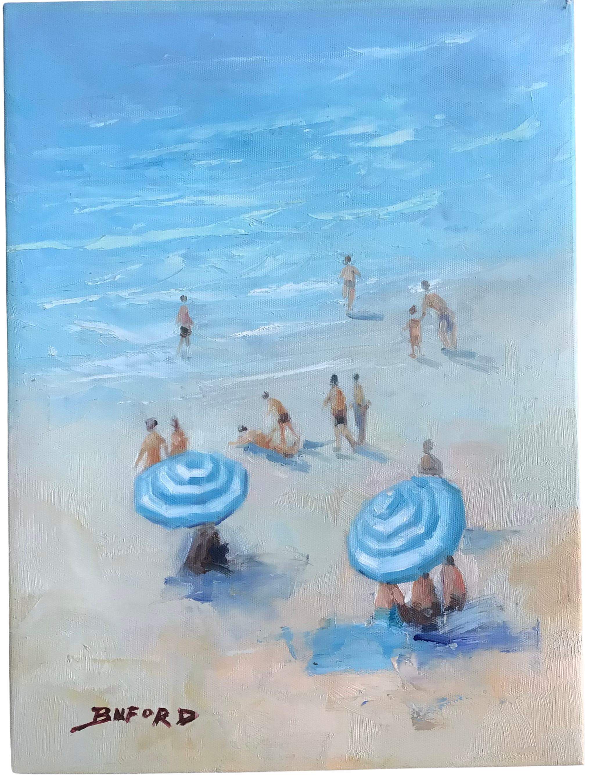 Beachside Oil Painting on Canvas