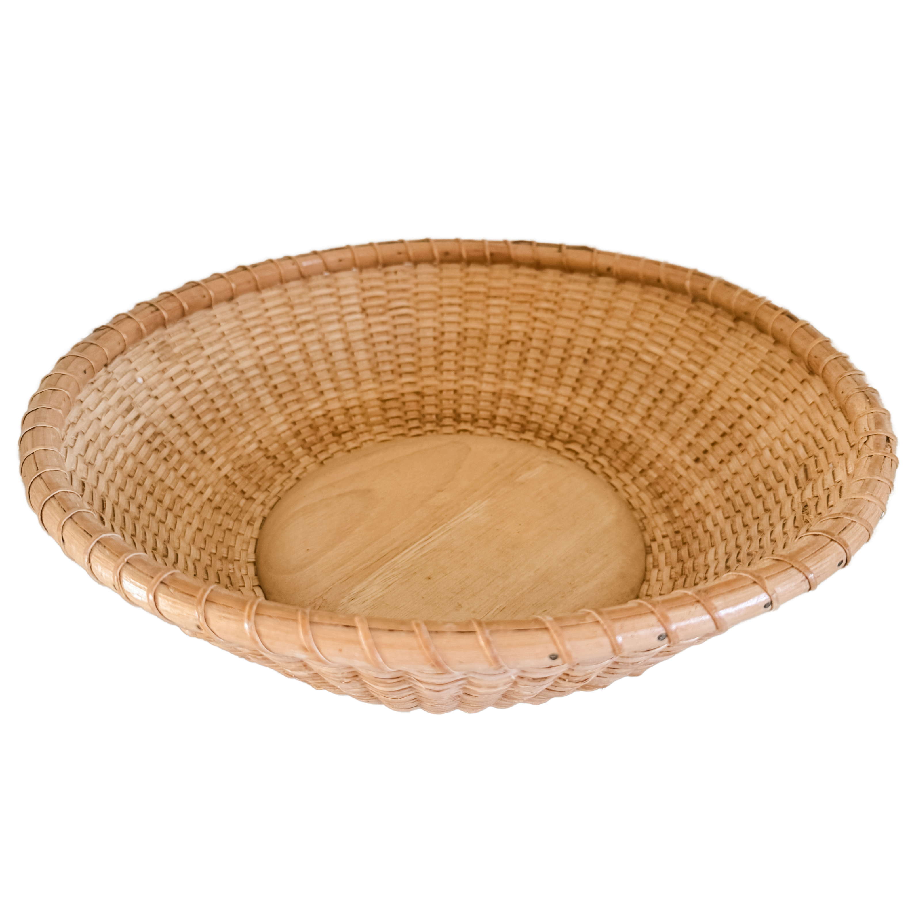 Vintage Round Nantucket Basket Bowl
