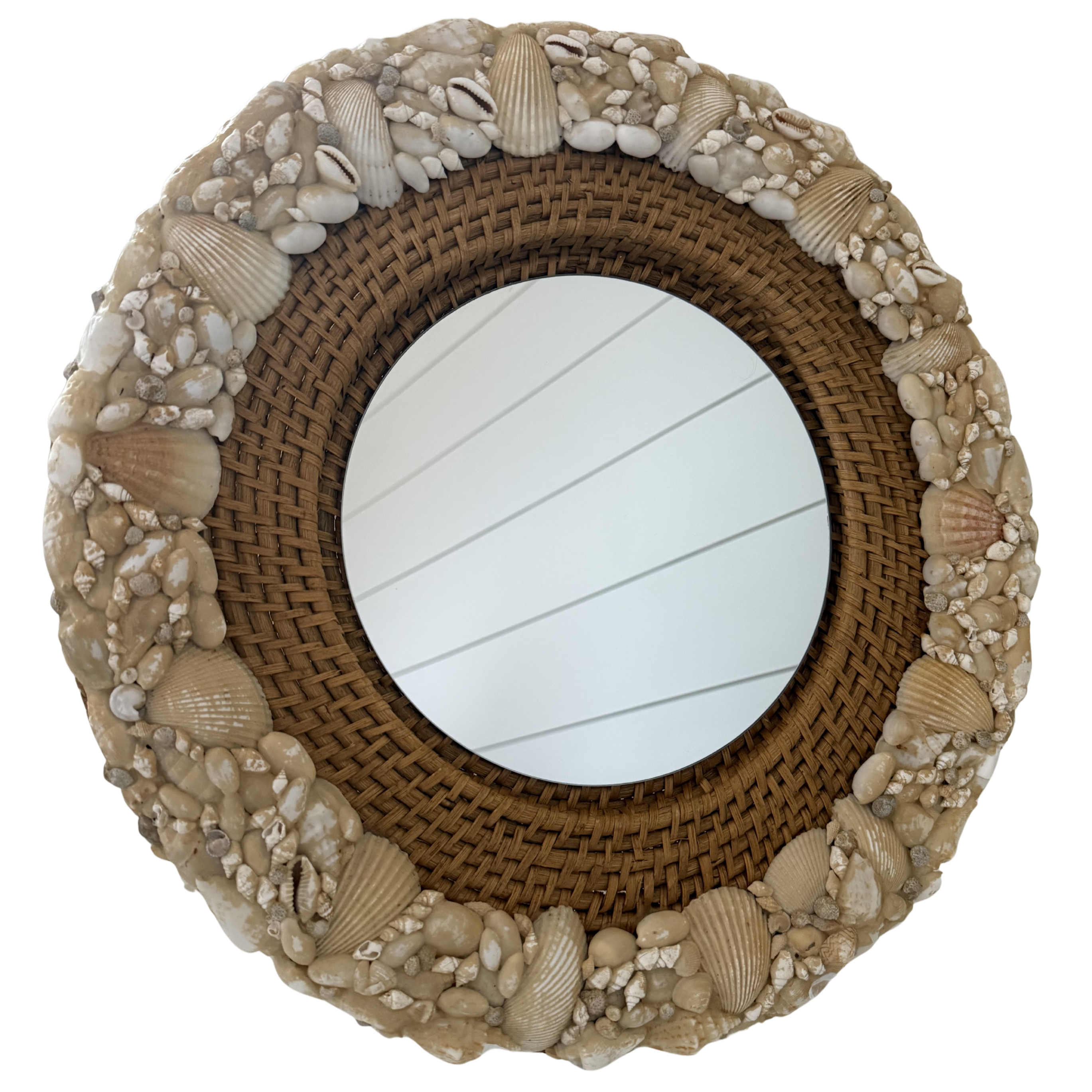 Woven Shell Mirror