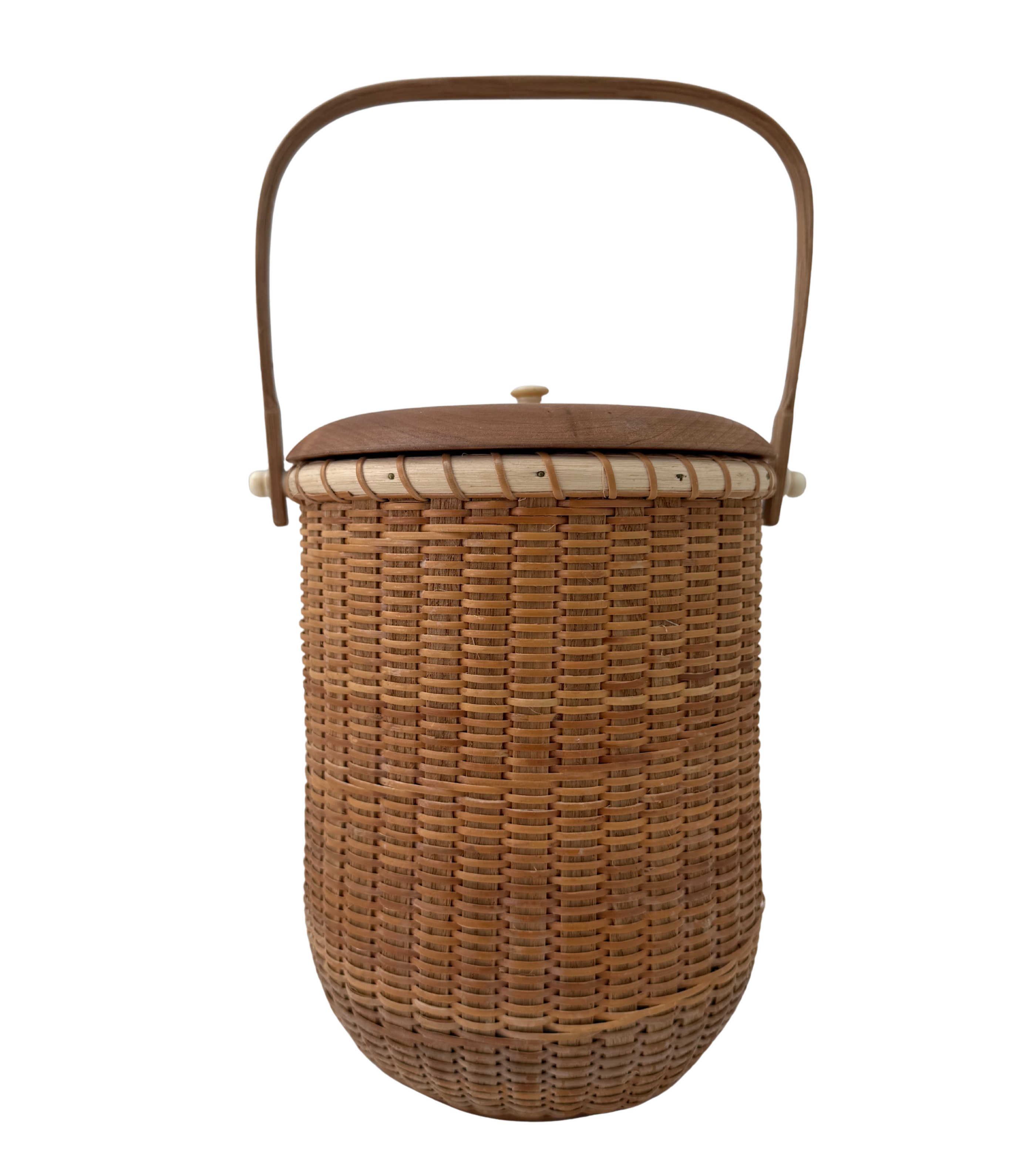 Vintage Nantucket Basket Ice Bucket