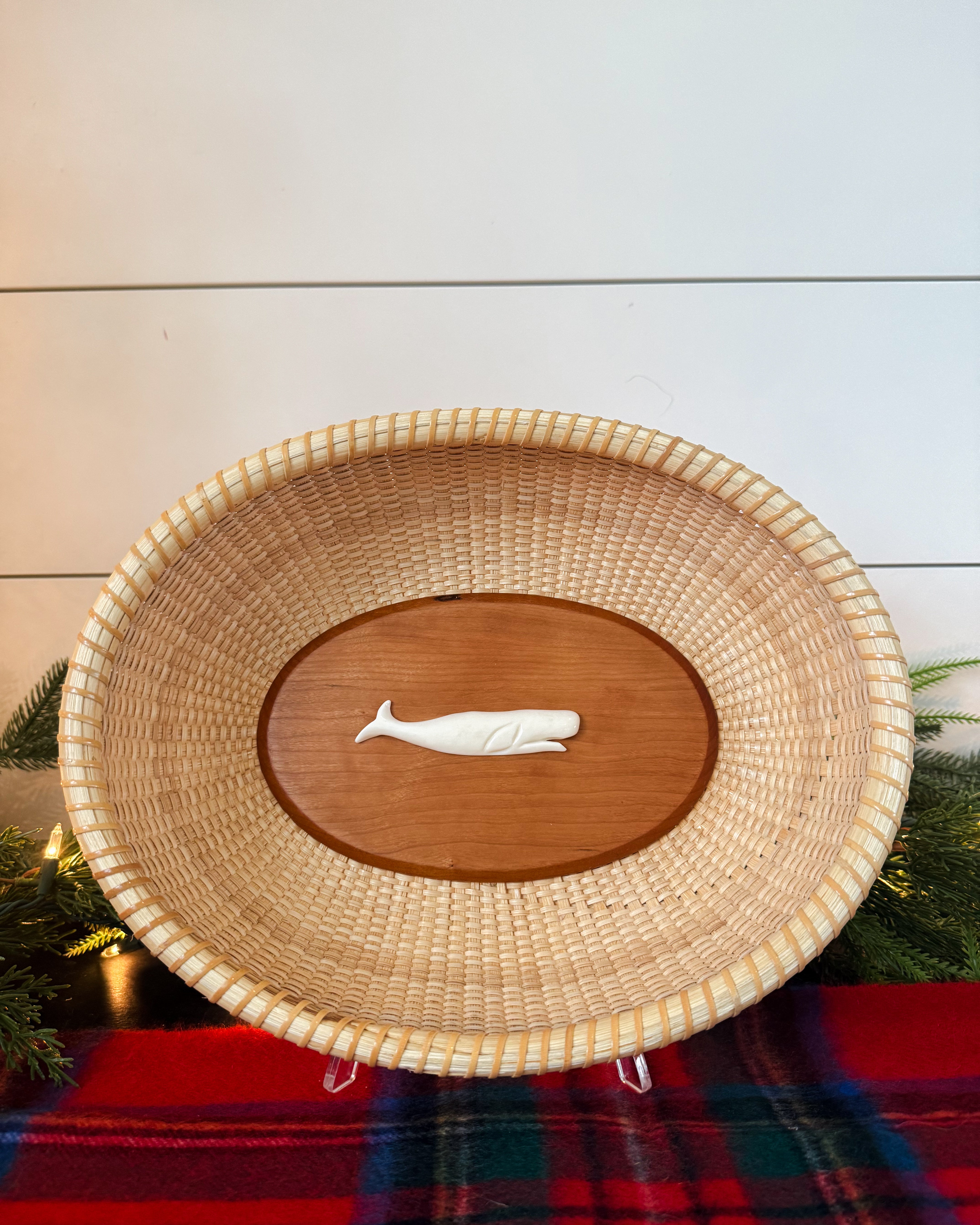 Vintage Nantucket Basket Tray