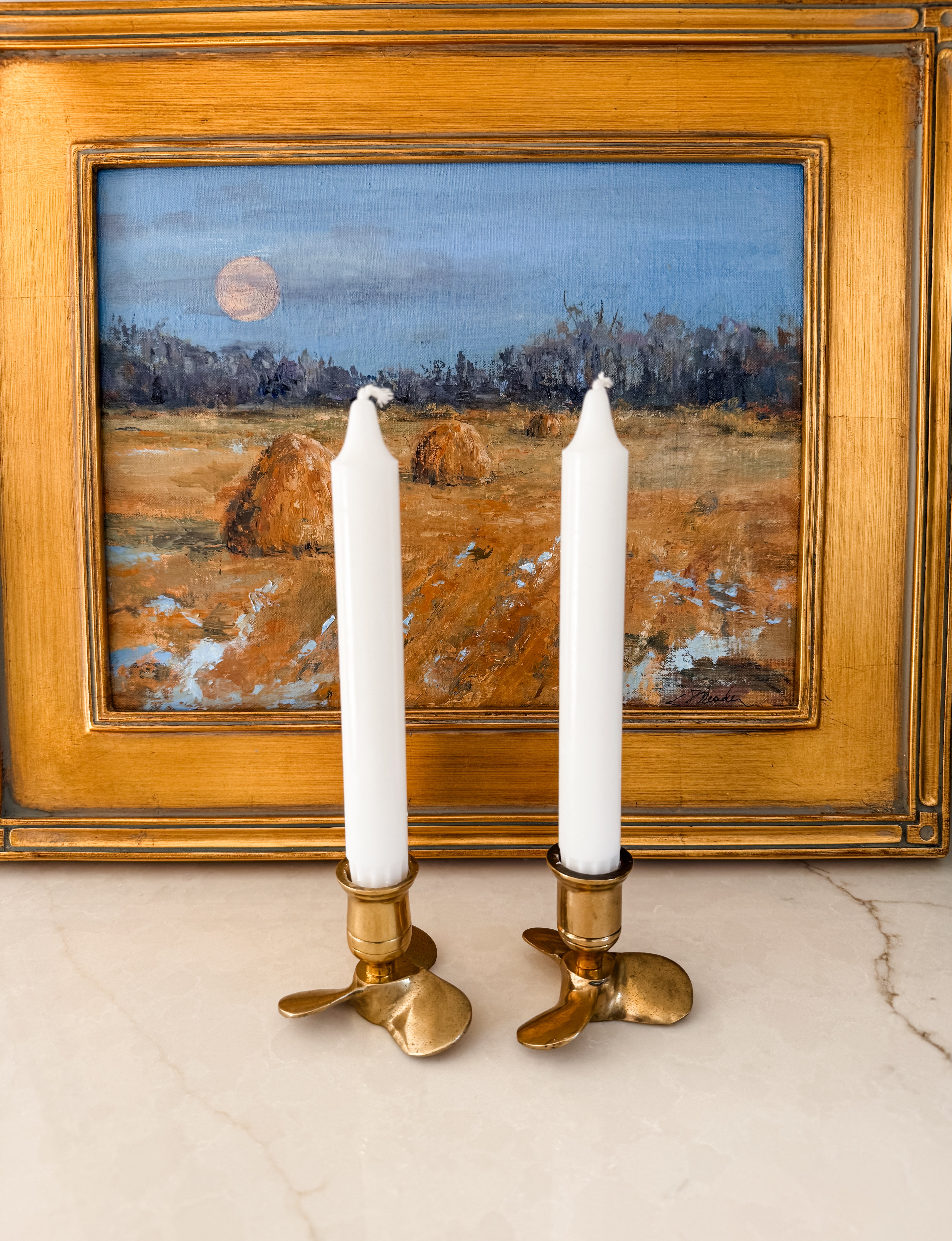 Brass Propeller Candle Holders