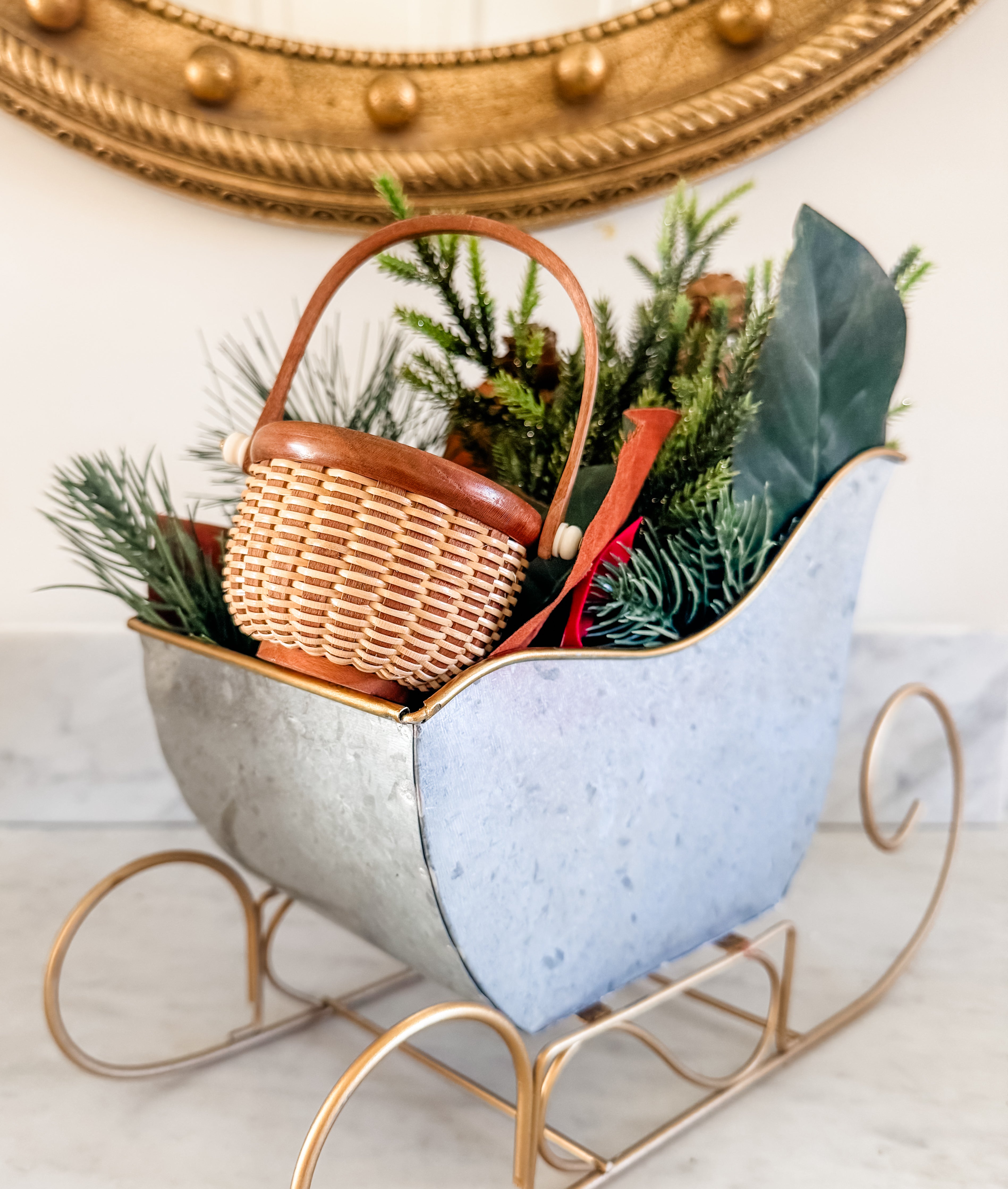 2.5" Nantucket Basket Ornament