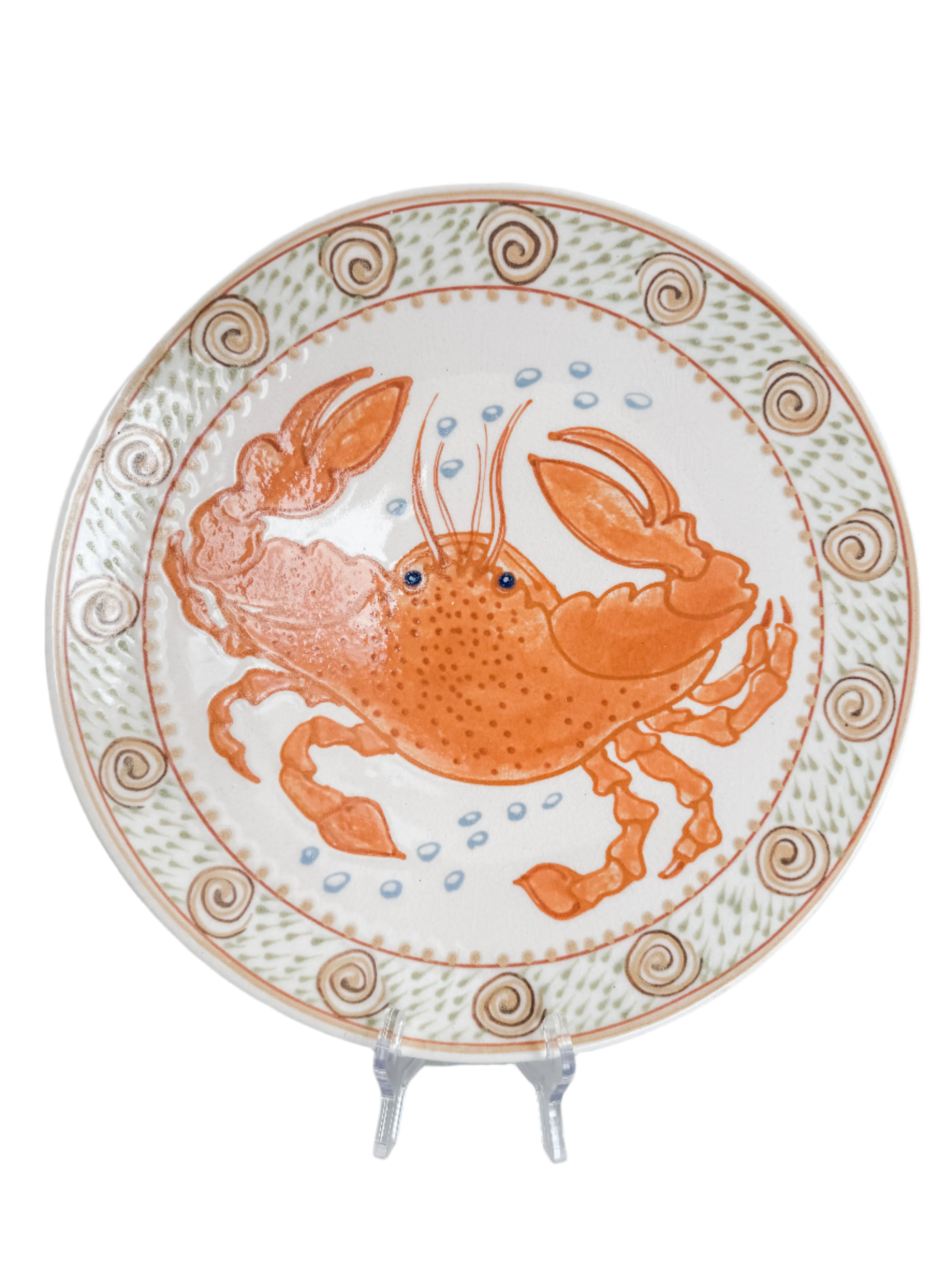 Vintage Janet Rothwoman signed Crab Bowl
