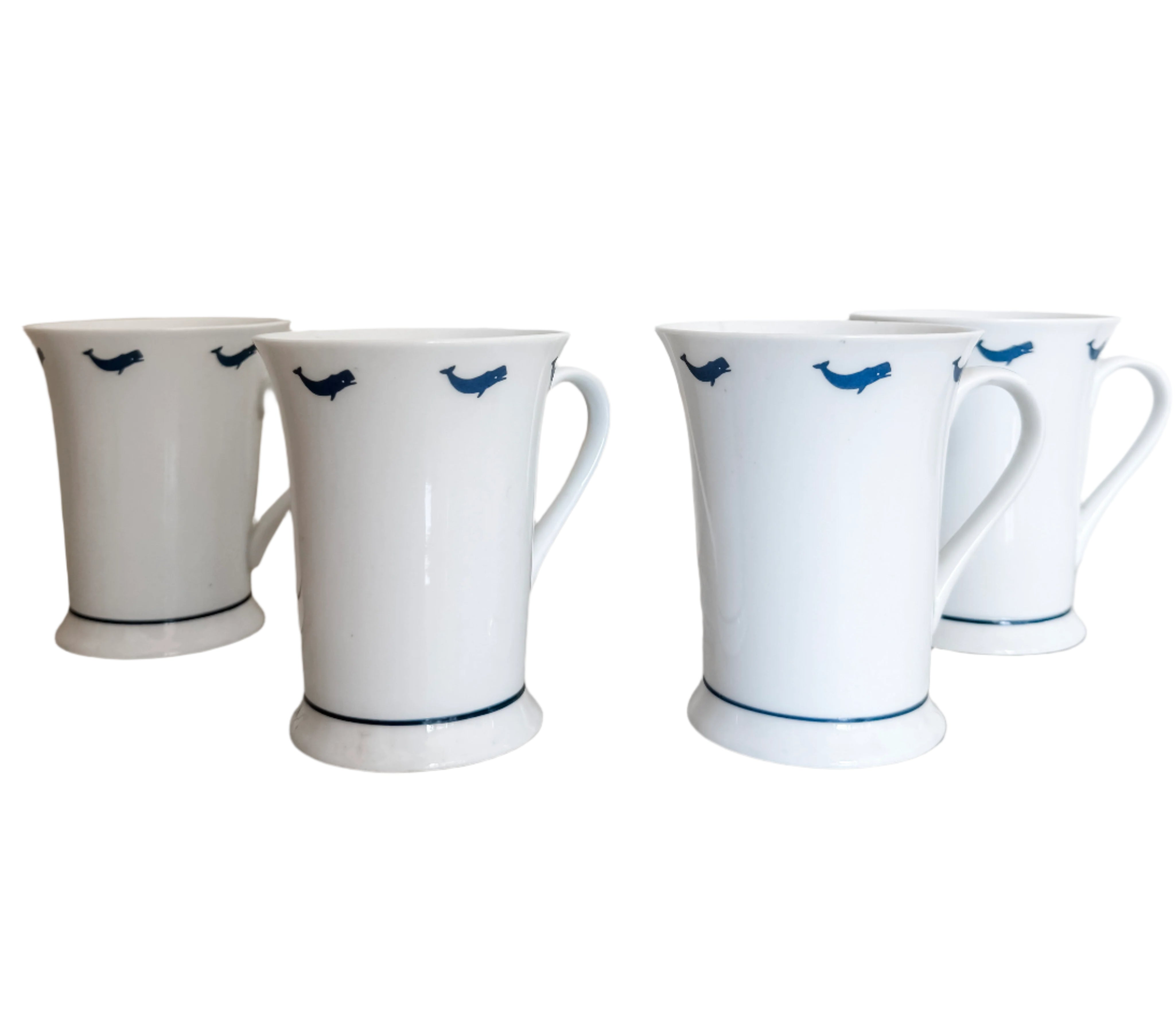 Set of Four Whale Mugs