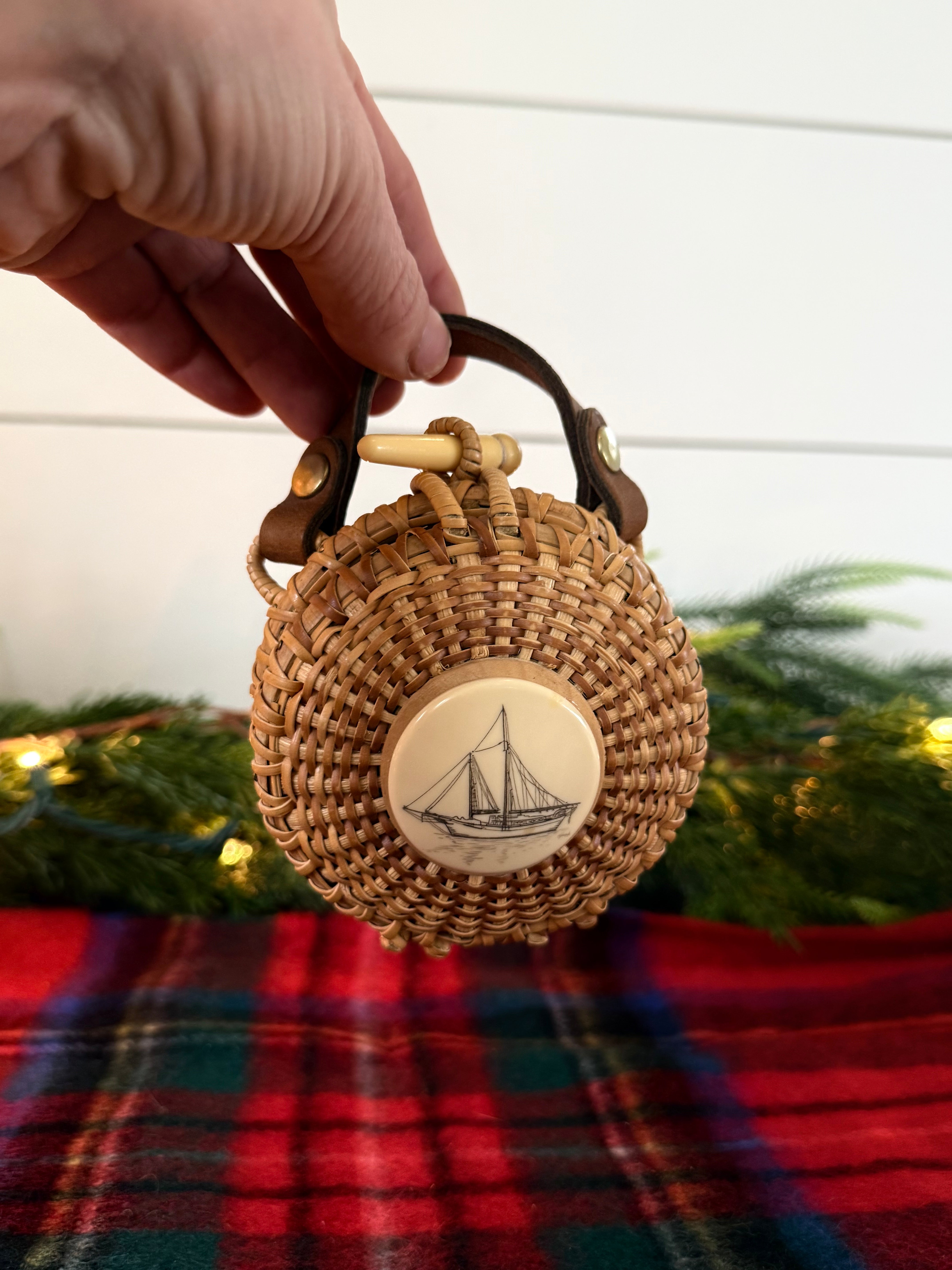Miniature Nantucket Basket Bag