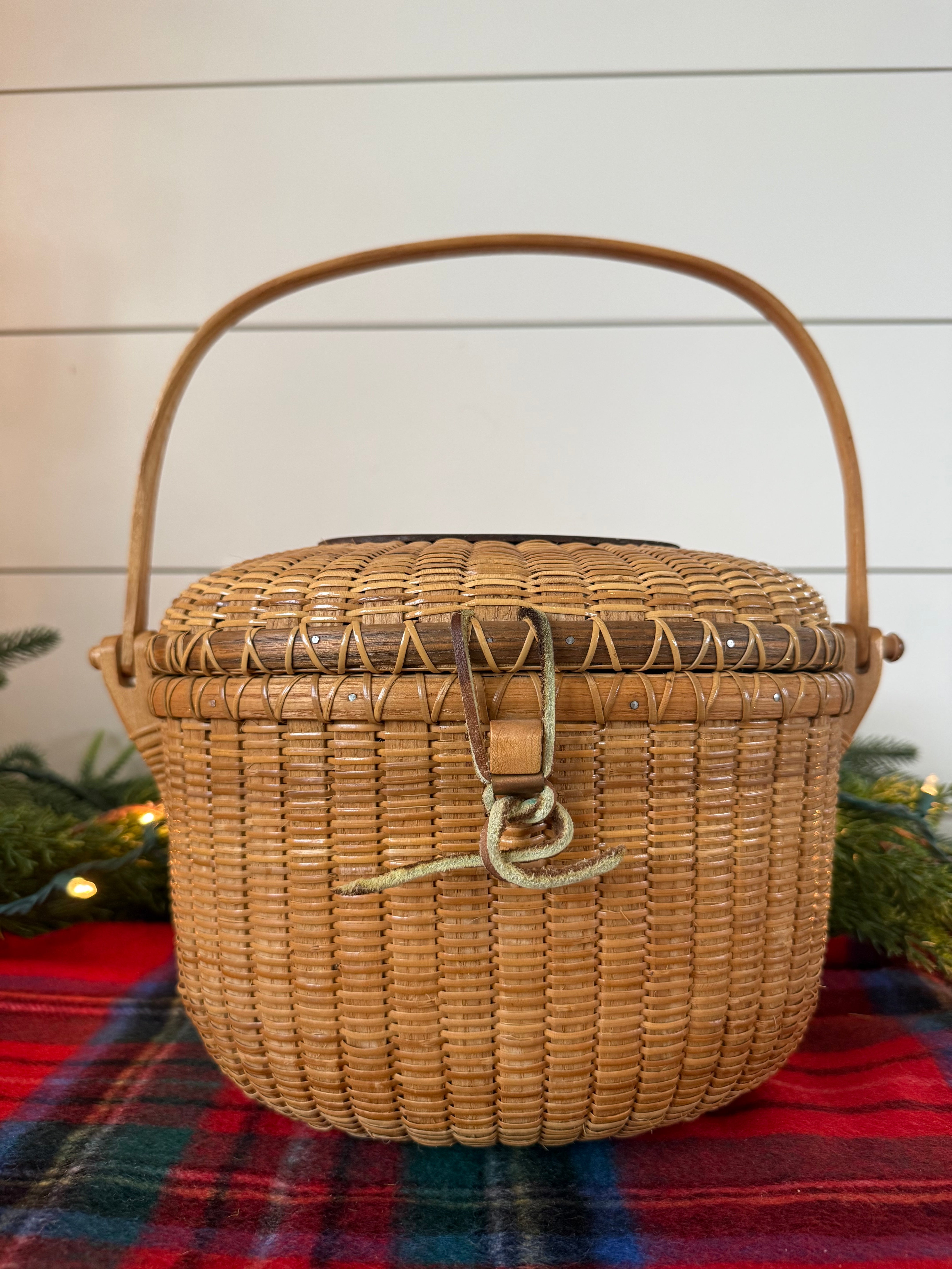Vintage Nantucket Basket Purse, signed and dated