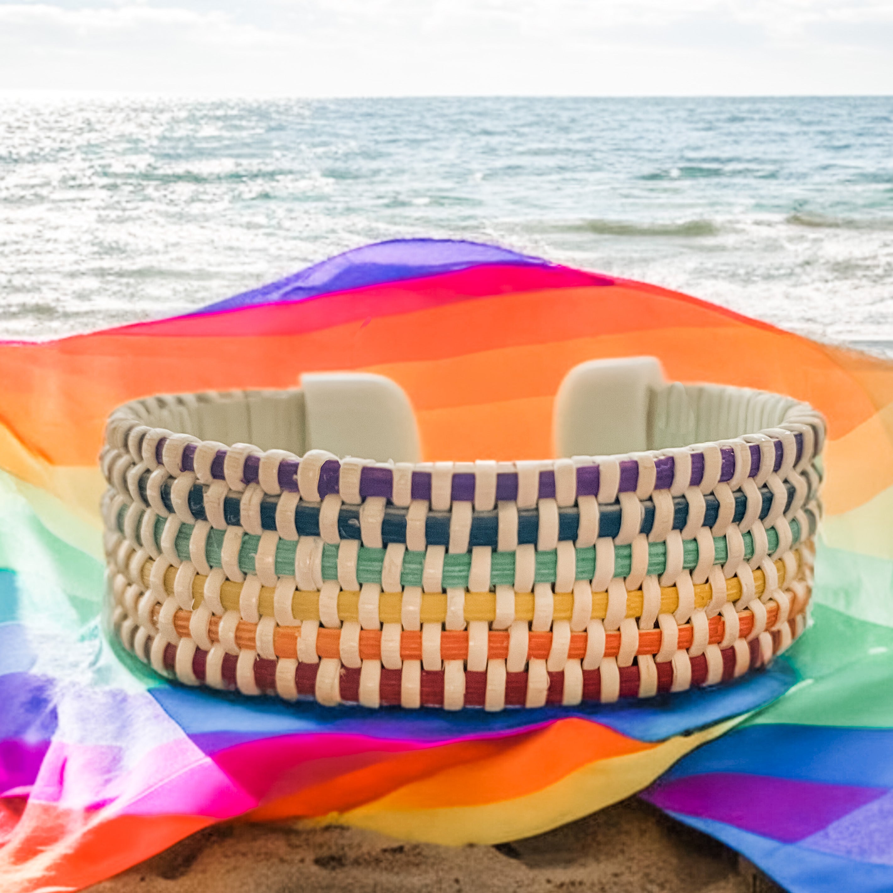 Rainbow Pride Cuff Bracelet